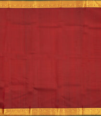 Oil Mustard Handloom Kanchipuram Silk Saree With Contrast Border-KA16145