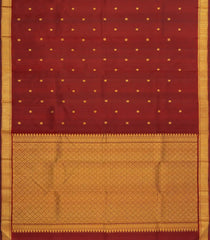 Maroon Handloom Kanchipuram Silk Saree With Annam Buttas-KA14848