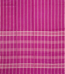 Hot Pink Woven Art Bhagalpur Cotton Saree With Thread & Zari Stripes-SY0267