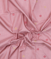 Baby Pink Handloom Uppada Silk Saree With Meena Floral Buttas-UP0397