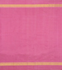 Blue Handloom Korvai Kanchipuram Silk Saree With Pink Border-KA14852
