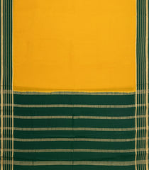 Mustard Woven Mysore Silk Saree With Contrast Zari Border-MS3791