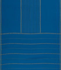 Sky Blue Woven Mysore Silk Saree With Pure Zari Stripes-MS3289
