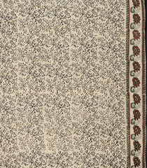 Taupe Printed Jaipur Cotton Saree With Elephant Motifs-JC1546