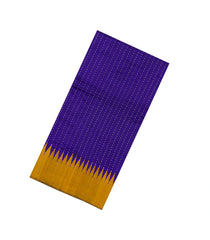 Purple Woven Dupion Silk Saree With Dotted Stripes-DS0634