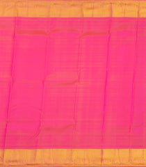 Beige Handloom Korvai Kanchipuram Silk Saree With Floral Zari Motifs-KA15821