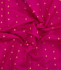 Pink Handloom Gadwal SICO Saree With Cotton Body & Silk Border-GA0384