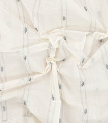 Off White Woven Rasipuram Cotton Sari With Buttas-RA2616
