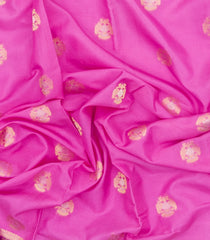 Pink Woven Blended Viscose Saree With Zari Buttas-BL6095