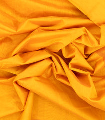 Mustard Handloom 9 Yards Silk Cotton Saree With Contrast Pallu-SC3772