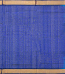 Turquoise Handloom Silk Cotton Saree With Contrast Border-SC4460