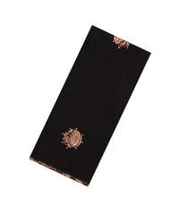 Black Woven Chirala Cotton Saree With Printed Floral  Motifs-CR1372