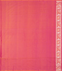 Dusty Peach Handloom Banarasi Silk Saree With Zari Motifs-BE1780