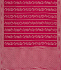Pink Woven Synthetic Dupion Saree With Floral Vine Motifs-BL5020