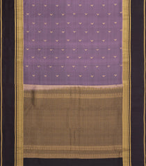 Lilac Woven Pure Silk Saree With Buttas & Contrast Border-EC2567