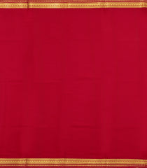 Dark Brown Woven Mysore Silk Saree With Contrast Border-MS3666