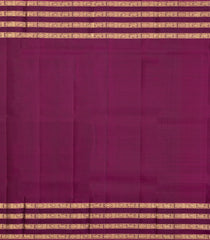 Cyan Handloom Kanchipuram Silk Saree With Annam Motifs & Maroon Border-KA14176