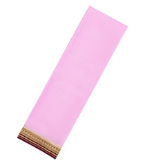 Bubblegum Pink Woven Mysore Silk Saree With Contrast Zari Border-MS3481
