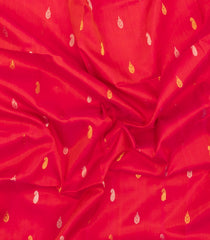 Red Handloom Uppada Silk Saree With Meena Buttas-UP0422