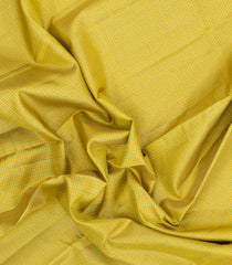 Lime Green Handloom Korvai Kanchipuram Silk Saree With Checks-KA15443