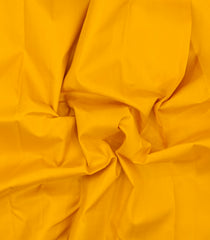 Yellow Handloom Korvai Kanchipuram Silk Saree With Black Temple Border-KA16707