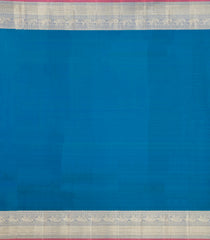 Blue Handloom Kanchipuram Silk Saree With Annam Buttas-KA15020-Blue