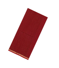 Red Handloom Maheswari Silk Cotton Saree With Zari Checks-SC4132