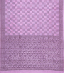 Lavender Woven Tussar Silk Saree With Floral Motifs-TU3421