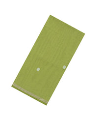 Cardamom Green Handloom Bengal Cotton Saree With Floral Buttas-BG1723