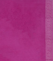 Pink Printed Jaipur Cotton Saree With Floral Motifs-JC1875