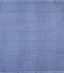 Grey Printed Chanderi Cotton Saree With Zari Border-CC1609