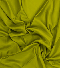 Olive Green Woven Mysore Silk Saree With Contrast Zari Border-MS3862