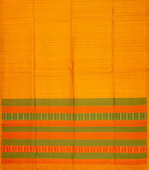 Mustard  Handloom Soft Silk Saree With Stripes & Checks-SO4200