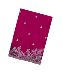 Pink Woven Synthetic Blended Saree With Embroidered Motifs-EN1992