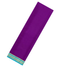 Purple Woven Mysore Silk Saree With Contrast Border-MS3699