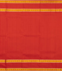 Mustard Handloom Korvai Kanchipuram Silk Saree With Buttas-KA14593