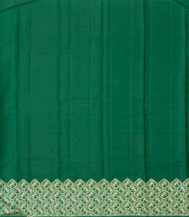 Dark Green Handloom Kanchipuram Silk Saree With Mango Butats-KA12433