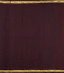 Red Woven Mysore Silk Saree With Contrast Zari Border-MS3586
