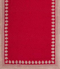Red Woven Art Georgette Saree With Embroidered Floral Motifs-BL4964