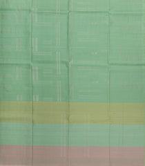 Light Green Woven Kora Soft Silk Saree With Abstract Stripes-SO4750