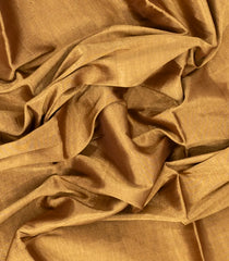 Gold Handloom Chanderi Plain Tissue Cotton Saree -CC1327
