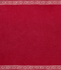Crimson Printed Jaipur Cotton Saree With Floral Motifs-JC1802