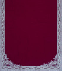 Maroon Woven Synthetic Vichitra Saree With Zari Embroidery-BL5416