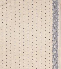 Taupe Woven Synthetic Dupion Saree With Indigo Floral Buttas-BL5051