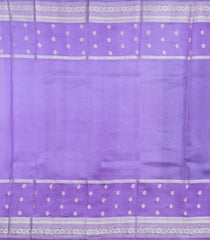 Violet Woven Banarasi Poona Silk Saree With Checks & Buttas-BP1005
