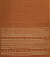 Rust Handloom Soft Silk Saree With Stripes-SO4637