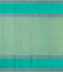 Lime Green Handloom Kanchipuram Silk Saree With Checks-KA15153