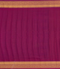 Yellow Handloom Gadwal SICO Saree With Cotton Body & Silk Border-GA0382