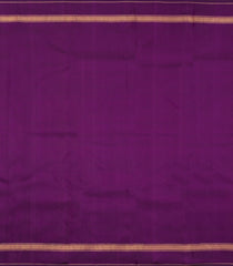 Purple Handloom Kanchipuram Silk Saree With Zari Stripes-KA15114