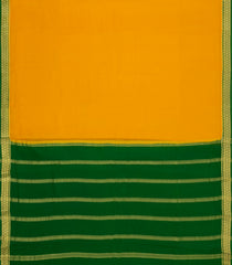 Yellow Woven Mysore Silk Saree With Contrast Zari Border-MS3618